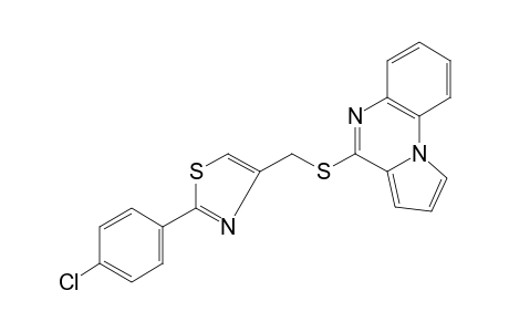 4-{{[2-(p-chlorophenyl)-4-thiazolyl]methyl}thio}pyrrolo[1,2-a]quinoxaline