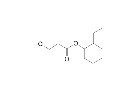 3-Chloropropanoic acid (2-ethylcyclohexyl) ester