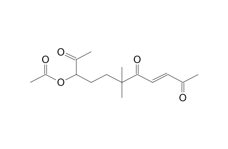 3-Undecene-2,5,10-trione, 9-(acetyloxy)-6,6-dimethyl-, (E)-(.+-.)-