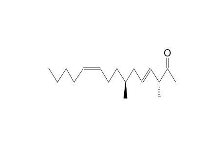 (3S,7R)-3,7-DIMETHYL-4Z/E,10Z-PENTADECADIEN-2-ONE