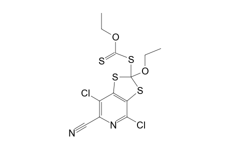 4,7-DICHLORO-6-CYANO-2-ETHOXY-2-S-ETHOXYDITHIOCARBONYL-1,3-DITHIOLO-[4.5-C]-PYRIDINE