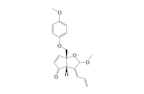 (3aS,6aS)-3-Allylidene-2-methoxy-6a-(4-methoxyphenoxymethyl)-2,3,3a,6a-tetrahydro[4H-cyclopenta[b]furan]-4-one