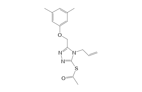 4-Allyl-5-[(3,5-dimethylphenoxy)methyl]-4H-1,2,4-triazole-3-thiol, acetate