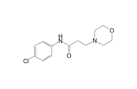N-(4-Chlorophenyl)-3-(4-morpholinyl)propanamide