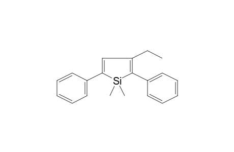 1,1-Dimethyl-2,5-diphenyl-3-ethyl-silacyclopentadiene