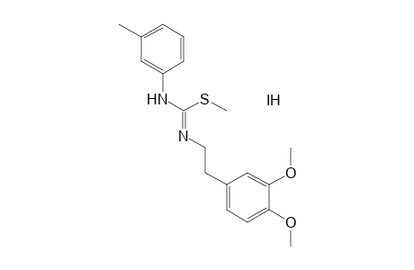 1-(3,4-DIMETHOXYPHENETHYL)-2-METHYL-2-THIO-3-m-TOLYLPSEUDOUREA, MONOHYDROIODIDE