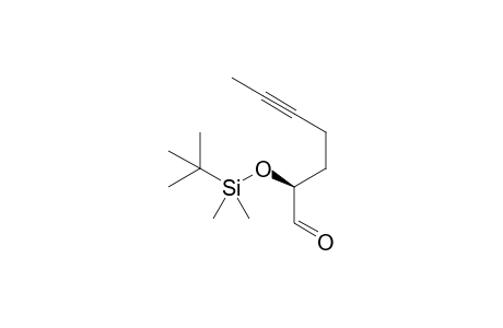 (2S)-2-[tert-butyl(dimethyl)silyl]oxyhept-5-ynal