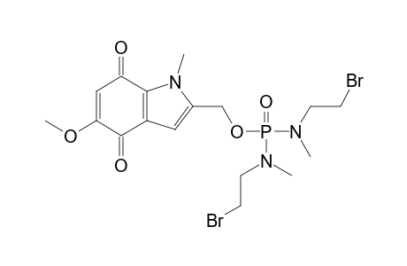 2-(5-METHOXY-1-METHYL-4,7-INDOLEQUINONYL)-METHYL-BIS-[N-METHYL-N-(2-BROMOETHYL)]-PHOSPHORODIAMIDATE