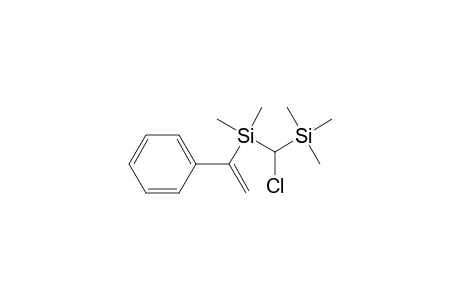 .alpha.-(2-Chloro-1,1,3,3-tetramethyl-1,3-disila-butyl)-styrene