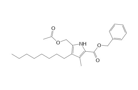 Benzyl 3-methyl-5-acetoxymethyl-4-octyl-1H-pyrrole-2-carboxylate