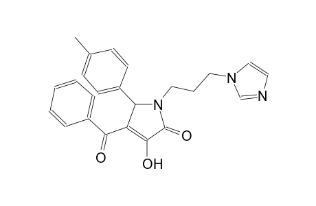 4-benzoyl-3-hydroxy-1-[3-(1H-imidazol-1-yl)propyl]-5-(4-methylphenyl)-1,5-dihydro-2H-pyrrol-2-one