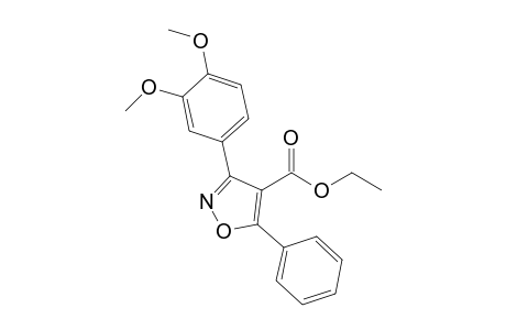 3-(3,4-dimethoxyphenyl)-5-phenyl-4-isoxazolecarboxylic acid ethyl ester