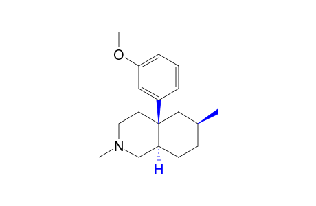 Rel-(4AR,6S,8AR)-4A-(3'-methoxyphenyl)-2,6-dimethyl-decahydro-1-isoquinoline