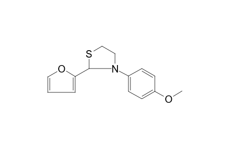 2-(2-Furyl)-3-(4-methoxyphenyl)-1,3-thiazolidine