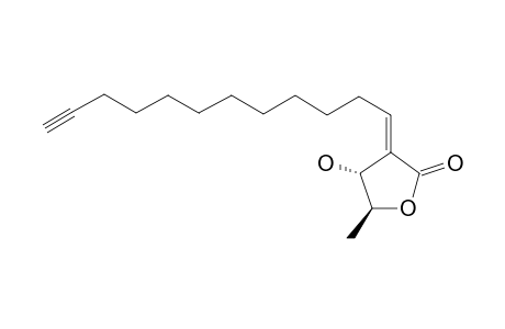 (+)-(2-E,3-R,4-S)-2-(DODEC-11-YNYLIDENE)-3-HYDROXY-4-METHYLBUTANOLIDE