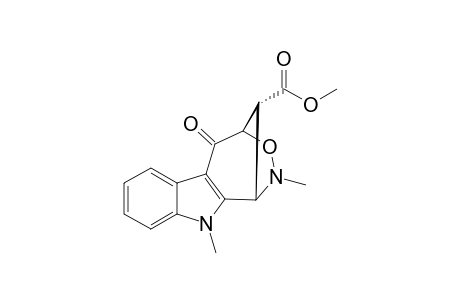 (2R*,5S*,11R*)Methyl 4,6-Dimethyl-1-oxo-3,4-oxaza-1,2,3,4,5,6-hexahydro-2,5-methanocyclohepta[b]indole-11-carboxylate