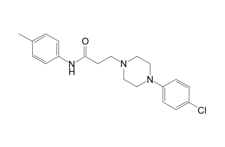 1-piperazinepropanamide, 4-(4-chlorophenyl)-N-(4-methylphenyl)-