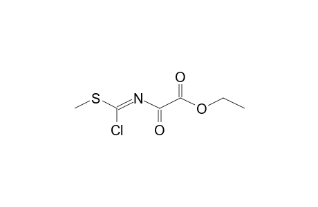 Oxamic acid, ethyl ester, N-(methylthiochloromethylene)-