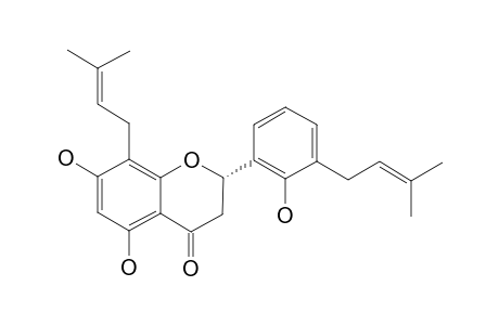 (-)-(2S)-5,7,2'-Trihydroxy-8,3'-diprenylflavanone