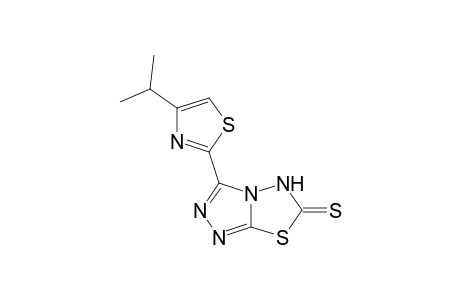 3-(4-isopropylthiazol-2-yl)-[1,2,4]triazolo[3,4-b][1,3,4]thiadiazole-6(5H)-thione