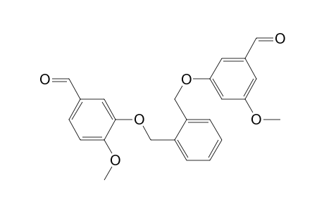 Benzaldehyde,3-((2-((3-formyl-5-methoxyphenoxy)methyl)phenyl)methoxy)-4-methoxy