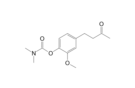 Formic acid, 1-dimethylamino-, [2-methoxy-4-(3-oxobutyl)]phenyl ester