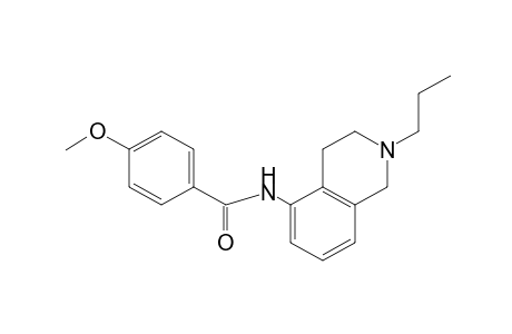 N-(2-propyl-1,2,3,4-tetrahydro-5-isoquinolyl)-p-anisamide