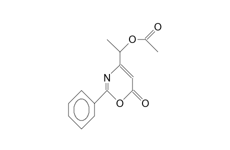 4-(1-HYDROXYETHYL)-2-PHENYL-6H-1,3-OXAZIN-6-ONE, ACETATE (ESTER)