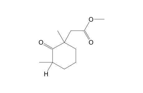 1,cis-3-DIMETHYL-2-OXOCYCLOHEXANEACETIC ACID, METHYL ESTER