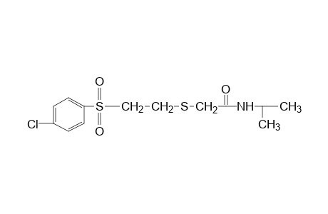 2-{{2-[(p-chlorophenyl)sulfonyl]ethyl}thio}-N-isopropylacetamide