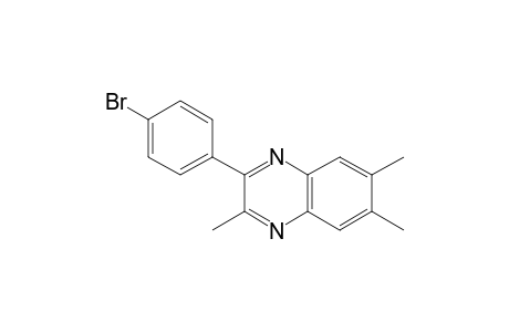 3-(p-bromophenyl)-2,6,7-trimethylquinoxaline