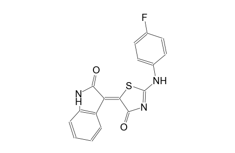 2H-indol-2-one, 3-(2-[(4-fluorophenyl)amino]-4-oxo-5(4H)-thiazolylidene)-1,3-dihydro-, (3Z)-