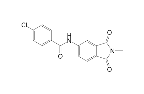 4-Chloro-N-(2-methyl-1,3-dioxo-2,3-dihydro-1H-isoindol-5-yl)benzamide