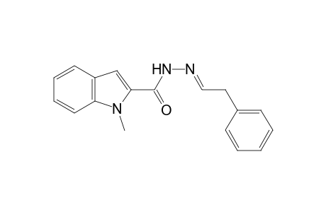 1-methylindole-2-carboxylic acid, phenethylidenehydrazide