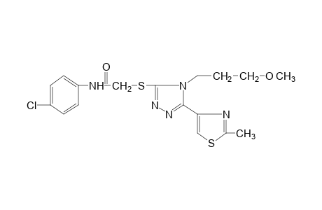 4'-chloro-2-{[4-(3-methoxypropyl)-5-(2-methyl-4-thiazolyl)-4H-1,2,4-triazole-3-yl]thio}acetanilide