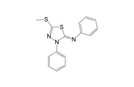 2-(methylthio)-4-phenyl-5-(phenylimino)-delta square-1,3,4-thiadiazoline