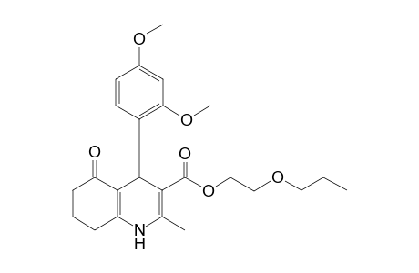 2-Propoxyethyl 4-(2,4-dimethoxyphenyl)-2-methyl-5-oxo-1,4,5,6,7,8-hexahydro-3-quinolinecarboxylate