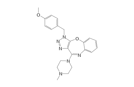 1-[(4-methoxyphenyl)methyl]-4-(4-methyl-1-piperazinyl)triazolo[4,5-b][1,5]benzoxazepine