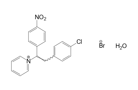 1-[p-chloro-alpha-(p-nitrophenyl)styryl]pyridinium bromide, monohydrate