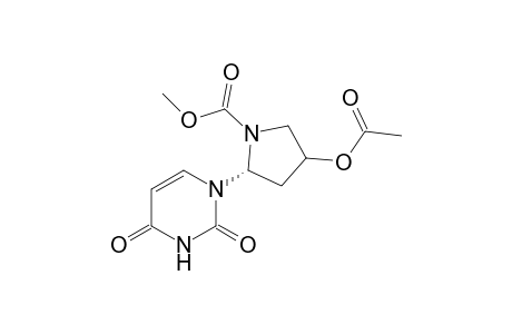 1-[(2R/S,4R)-4-Acetoxy-N-(methoxycarbonyl)-2-pyrrolidinyl]uracil