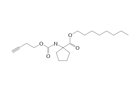 1-Aminocyclopentanecarboxylic acid, N-(but-3-yn-1-yloxycarbonyl)-, octyl ester