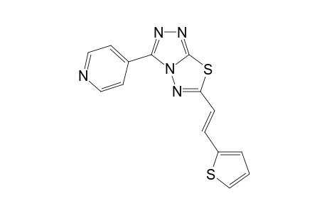 [1,2,4]Triazolo[3,4-b][1,3,4]thiadiazole, 3-(4-pyridinyl)-6-[2-(2-thienyl)ethenyl]-