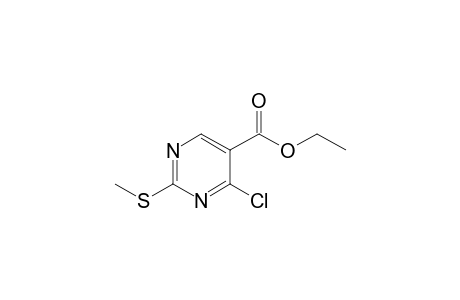 4-chloro-2-(methylthio)-5-pyrimidinecarboxylic acid, ethyl ester