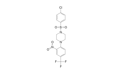 1-[(p-CHLOROPHENYL)SULFONYL]-4-(2-NITRO-alpha,alpha,alpha-TRIFLUORO-p-TOLYL)PIPERAZINE