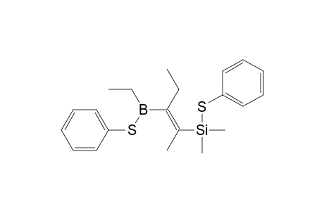 2-[Dimethyl(phenylthio)silyl]-3-[ethyl(phenylthio)boryl]-2-pentene