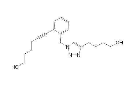 6-(2-((4-(4-hydroxybutyl)-1H-1,2,3-triazol-1-yl)methyl)phenyl)hex-5-yn-1-ol