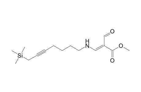 (E)-2-Formyl-3-(7-trimethylsilyl-5-heptynyl-1-amino)-2-propenoic acid, methyl ester