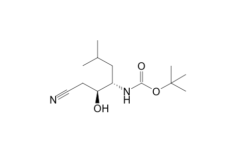 N-[(1S)-1-[(1S)-2-cyano-1-hydroxy-ethyl]-3-methyl-butyl]carbamic acid tert-butyl ester
