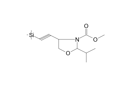 Methyl 2-isopropyl-4-[(trimethylsilyl)ethynyl]-1,3-oxazolidine-3-carboxylate