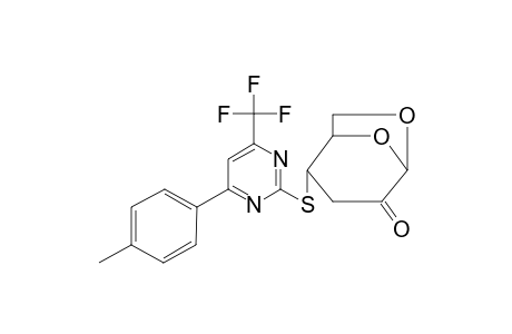 (1R,2S,5R)-2-((4-(p-tolyl)-6-(trifluoromethyl)pyrimidin-2-yl)thio)-6,8-dioxabicyclo[3.2.1]octan-4-one